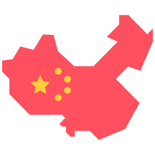 mapa de  China
